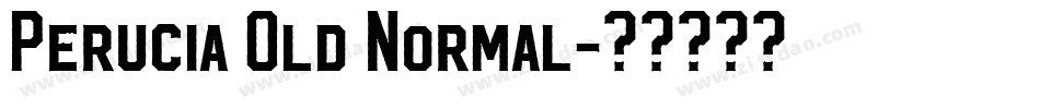 Perucia Old Normal字体转换